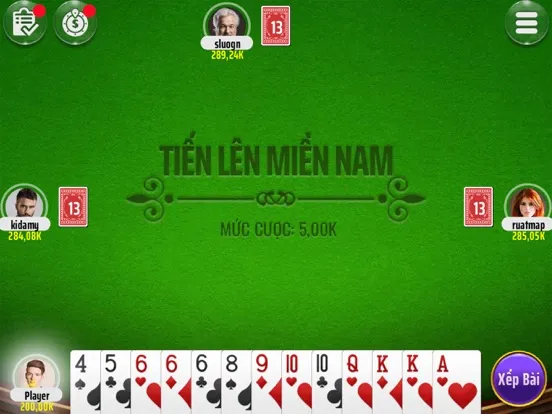 Tiến Lên Miền Nam Offline iPad  스크린샷