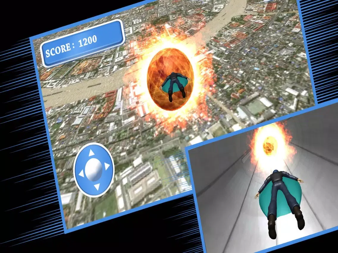 Skydiving Wingsuit Sky jump iPad  スクリーンショット