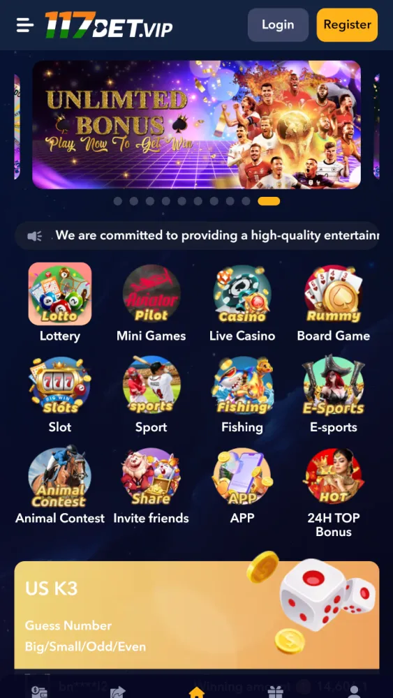 117BET Screenshots