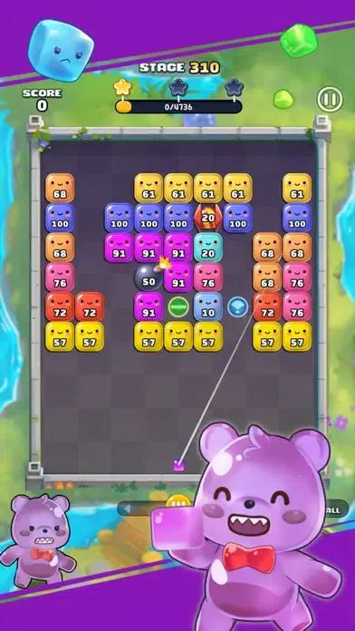 Tangkapan skrin Brick breaker : Candy Pang