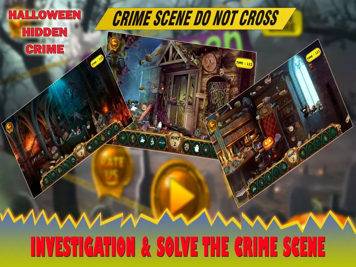 Capturas de pantalla de Halloween Hidden Crime Case iPad