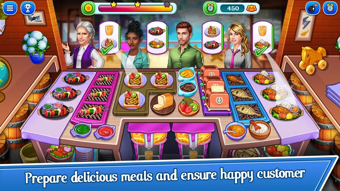 Tangkapan layar Real Cooking