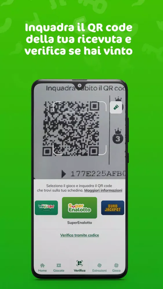 SuperEnalotto Verifica Vincite Screenshots