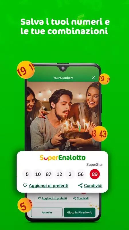 SuperEnalotto Verifica Vincite Screenshots