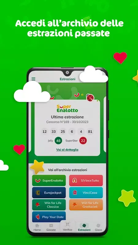 SuperEnalotto Verifica Vincite Screenshots