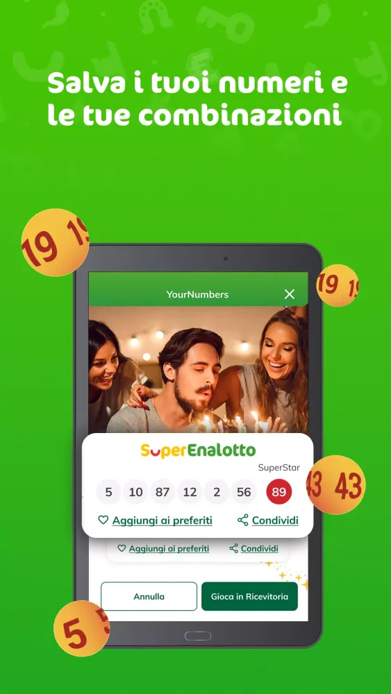 SuperEnalotto Verifica Vincite Screenshots