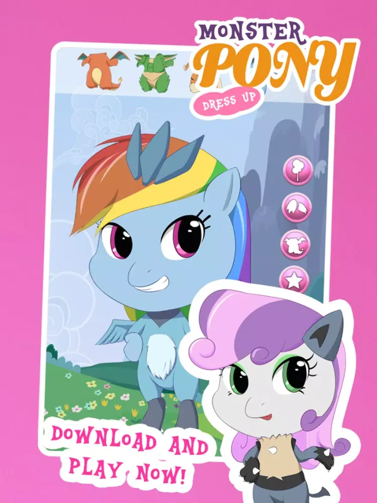 Capturas de pantalla de Fun Pony Avatar Dress Up Games for Girls and Teens iPad 
