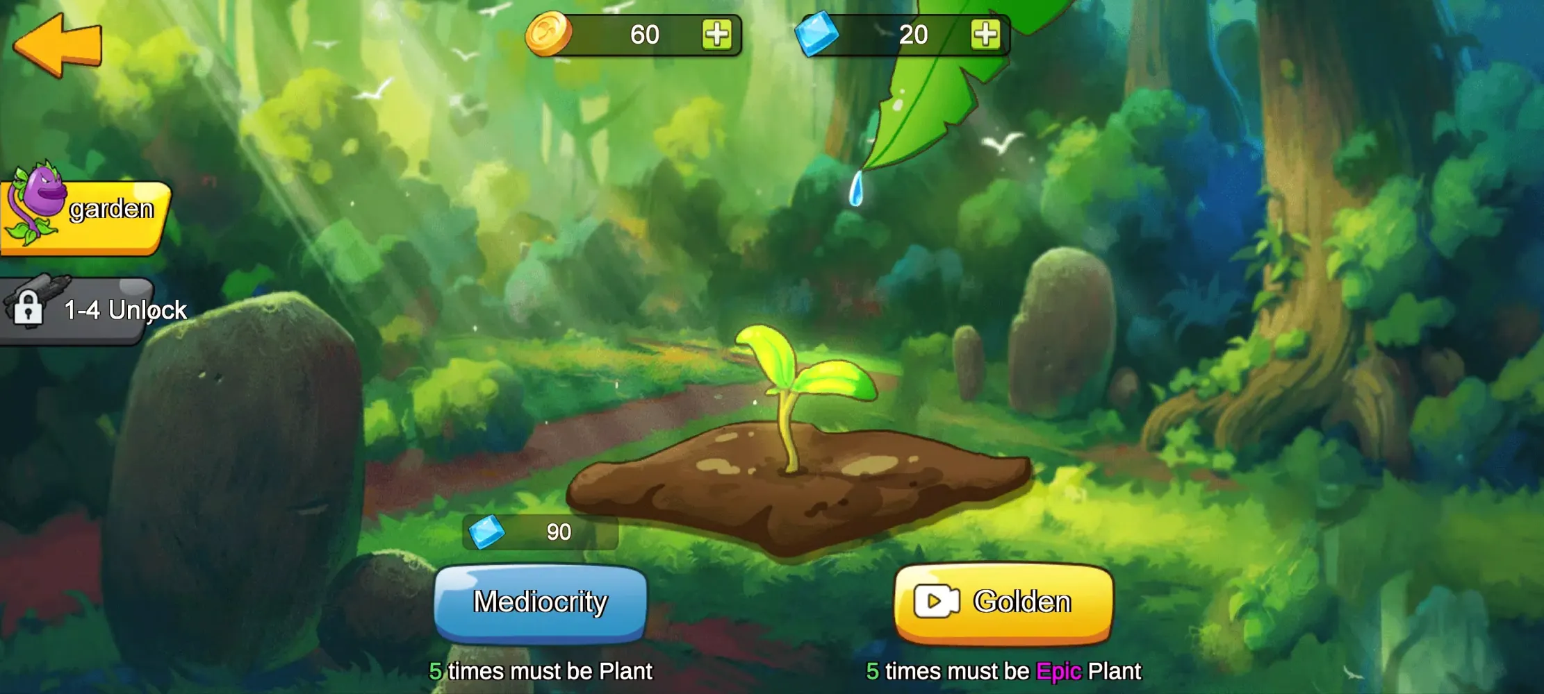 Tangkapan layar Merge Plants – Defense Zombies