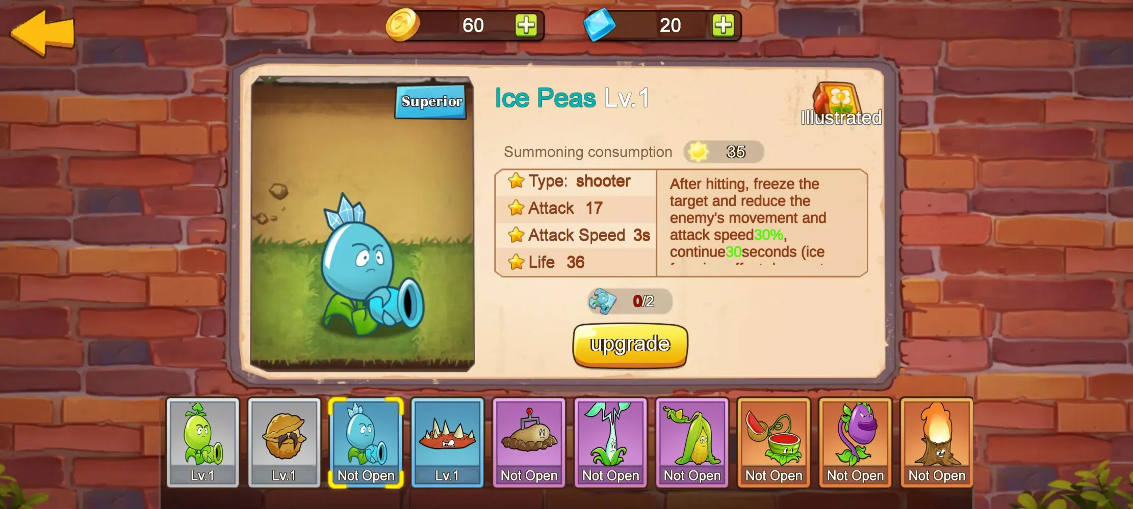 Tangkapan layar Merge Plants – Defense Zombies