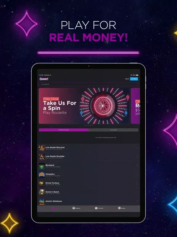 Zrzuty ekranu Stardust Casino - Real Money iPad 