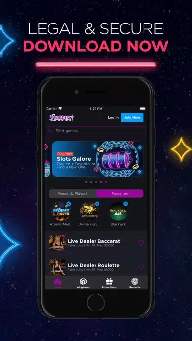 Zrzuty ekranu Stardust Casino - Real Money