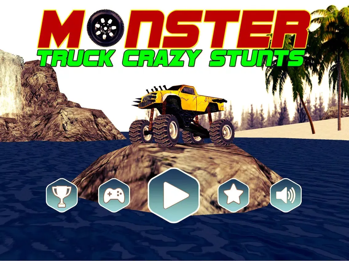 Tangkapan layar 4x4 Monster Truck Crazy Stunts 3D iPad 