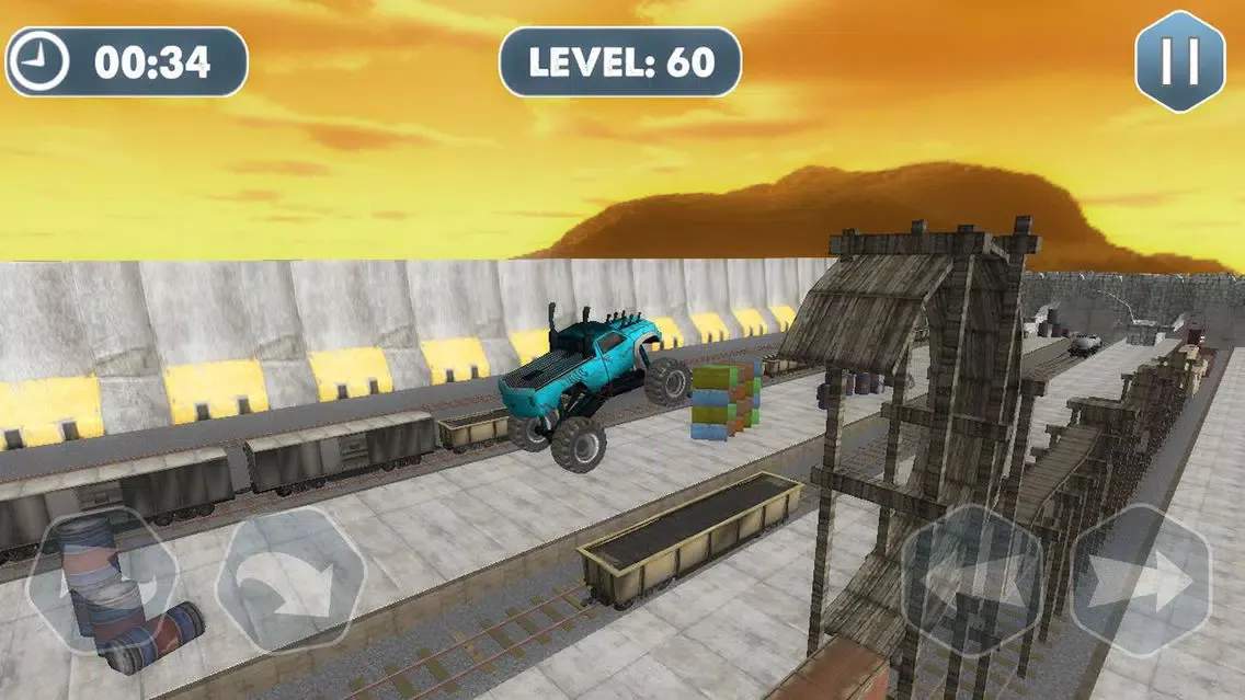 Tangkapan layar 4x4 Monster Truck Crazy Stunts 3D