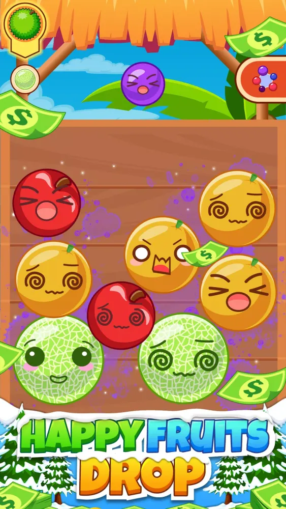 Happy Fruits Drop स्क्रीनशॉट