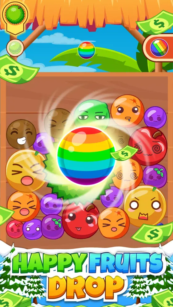 Happy Fruits Drop स्क्रीनशॉट