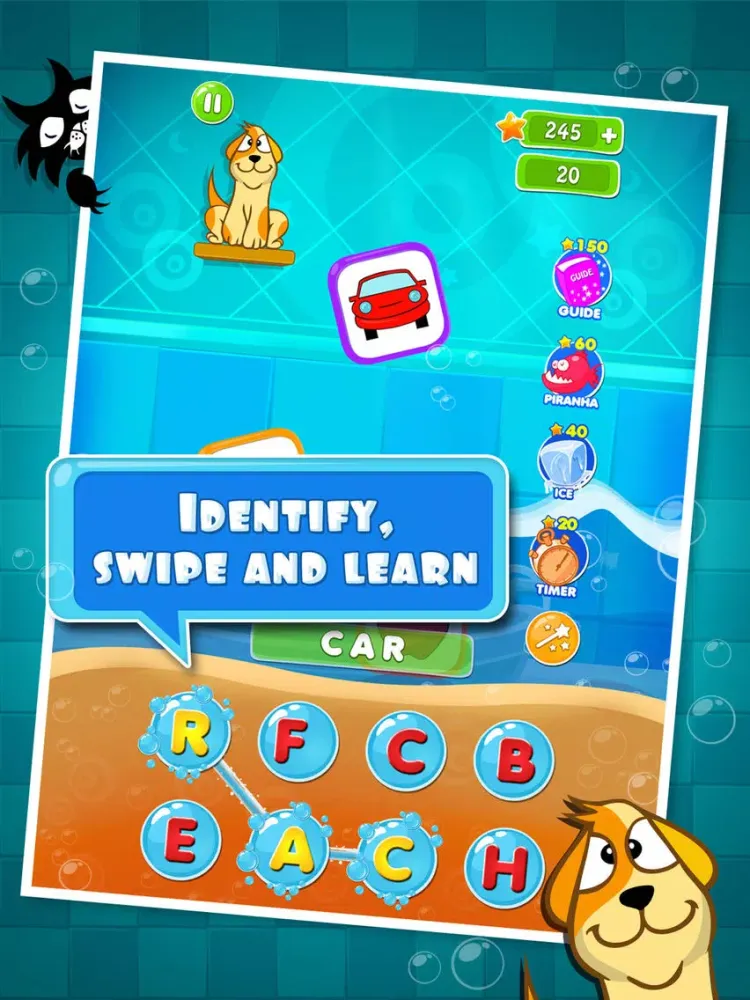 Tangkapan skrin Word Shooter - A fun word puzzle game for kids iPad 