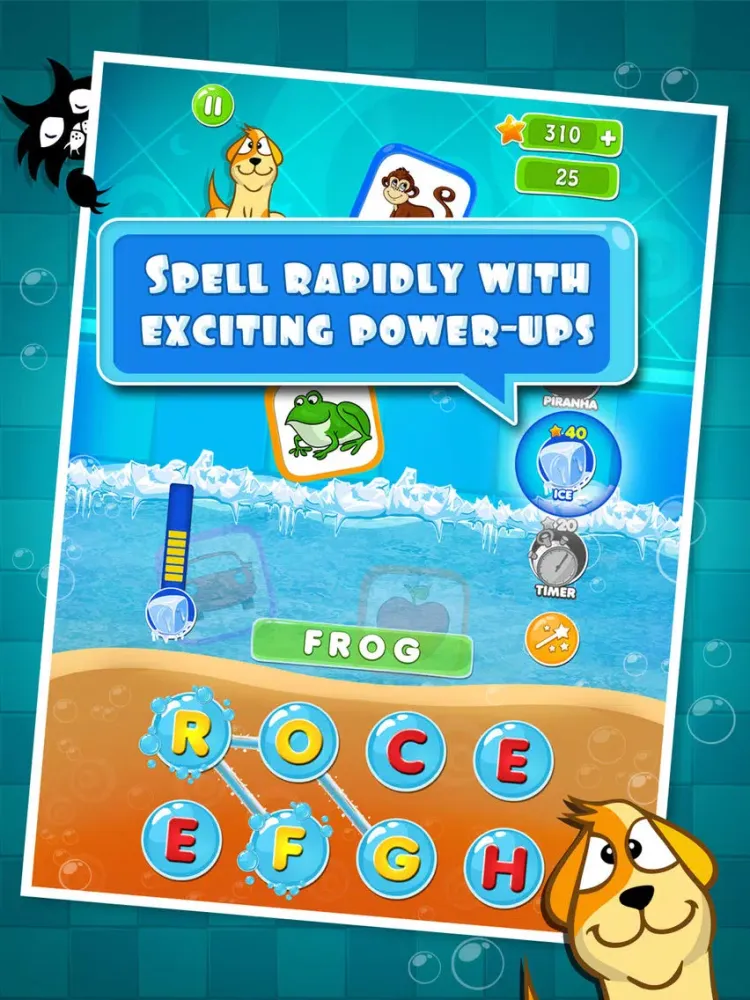 Tangkapan skrin Word Shooter - A fun word puzzle game for kids iPad 