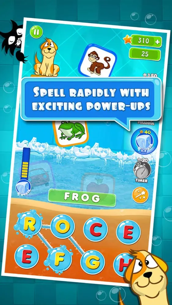 Tangkapan skrin Word Shooter - A fun word puzzle game for kids
