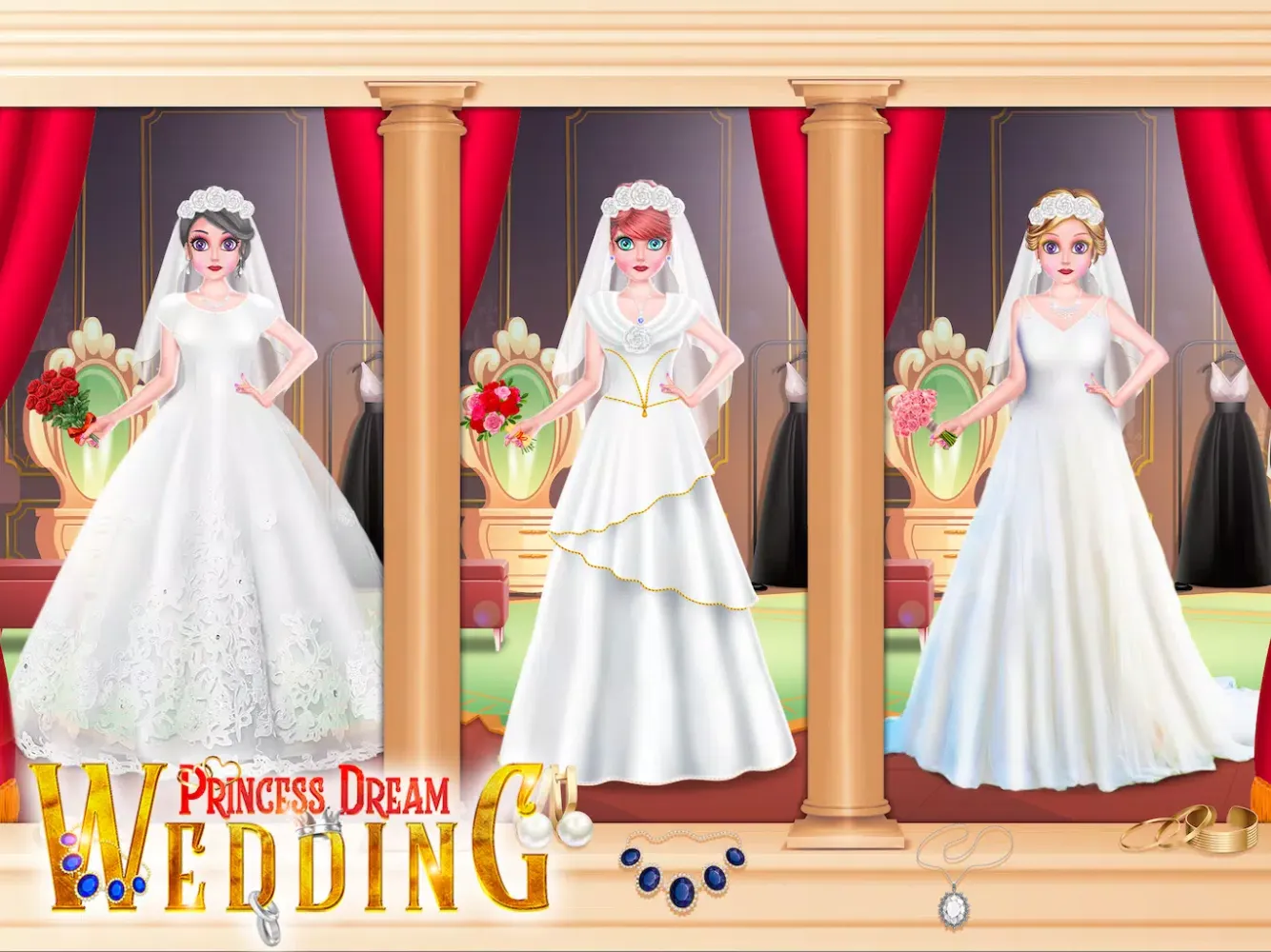 Tangkapan layar Princess Dream Wedding Fashion