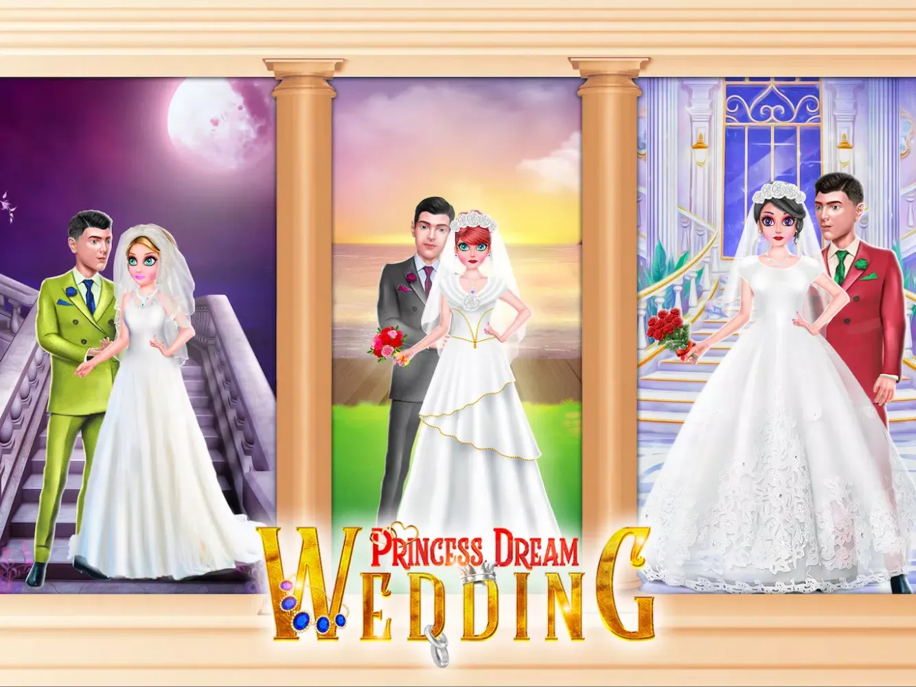 Tangkapan layar Princess Dream Wedding Fashion