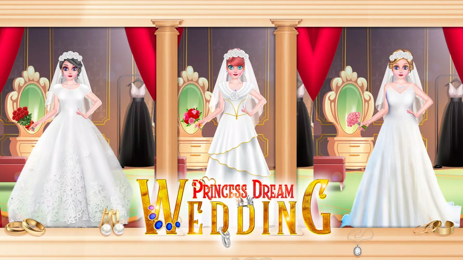 Tangkapan layar Princess Dream Wedding Fashion