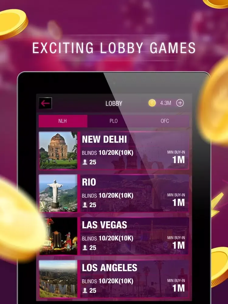 Скриншоты Fortuna -Holdem, Omaha, Chullu iPad 
