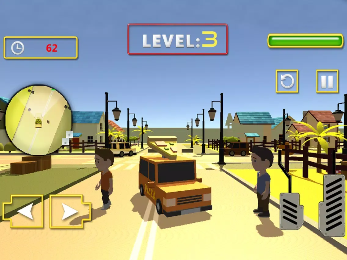 Pizza Delivery Car Sim iPad  स्क्रीनशॉट