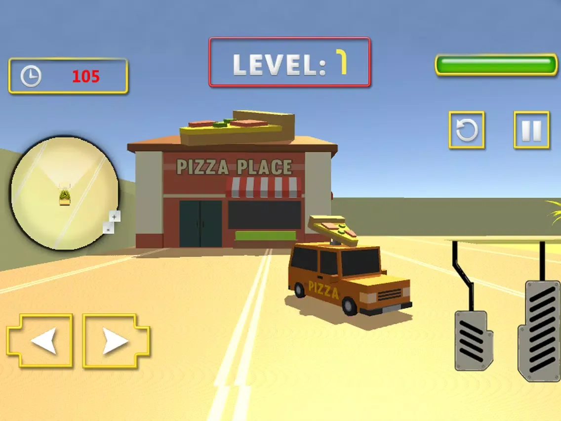 Pizza Delivery Car Sim iPad  स्क्रीनशॉट