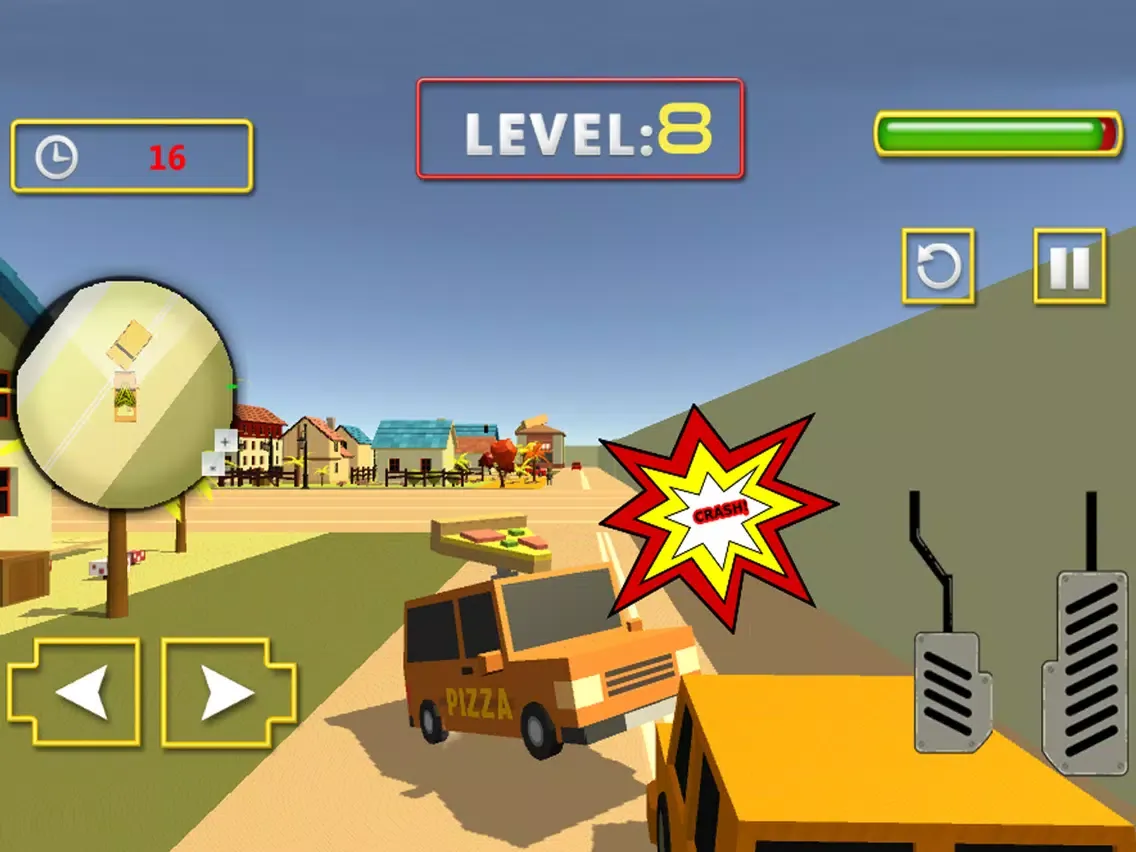 Pizza Delivery Car Sim iPad  स्क्रीनशॉट