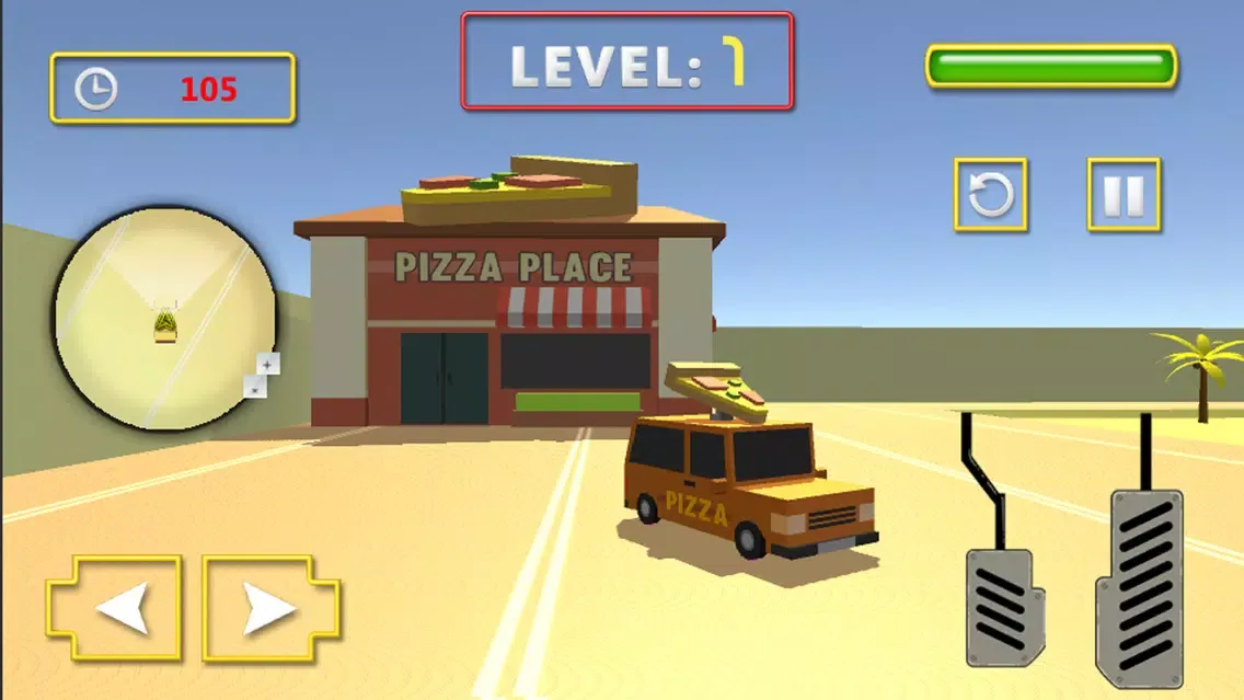 Pizza Delivery Car Sim स्क्रीनशॉट