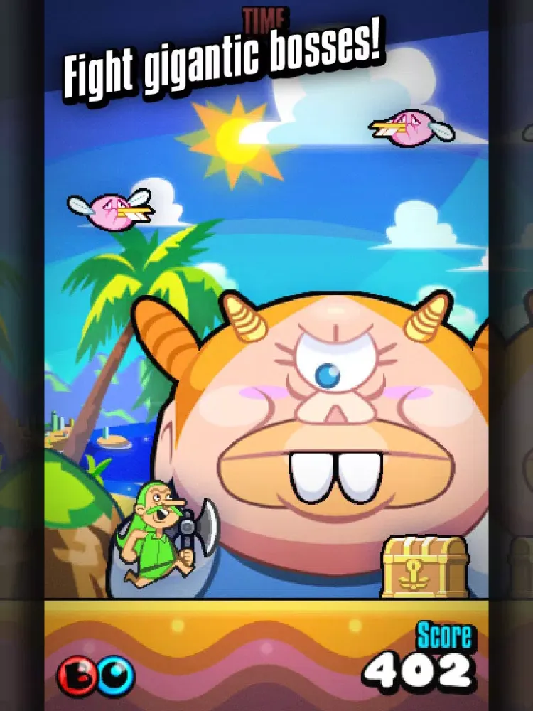 Tangkapan skrin Zorbie iPad 