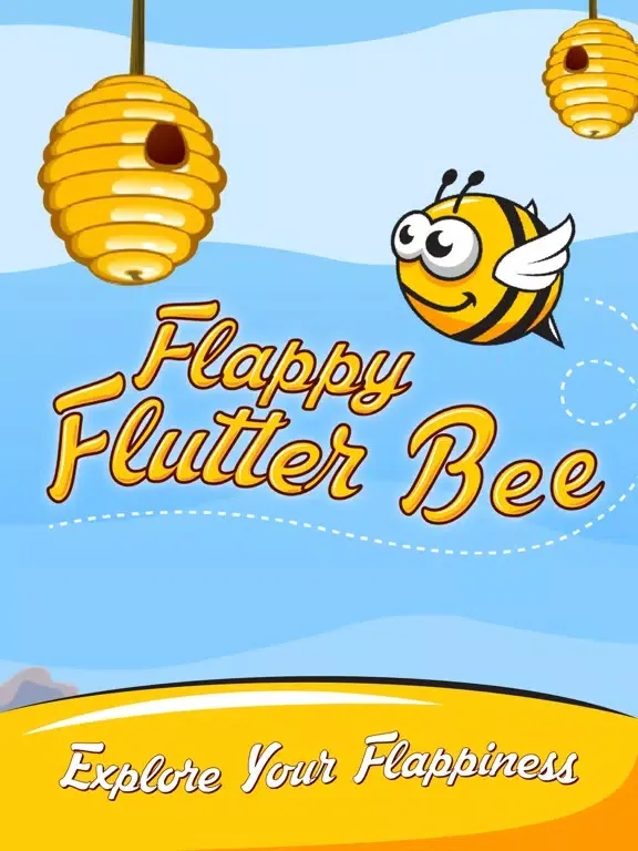 Capturas de tela do Flappy Flutter Bee iPad 
