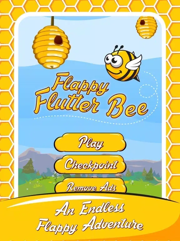 Capturas de tela do Flappy Flutter Bee iPad 