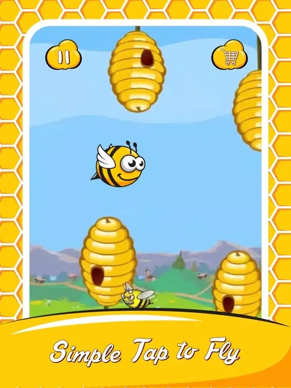 Capturas de tela do Flappy Flutter Bee iPad 