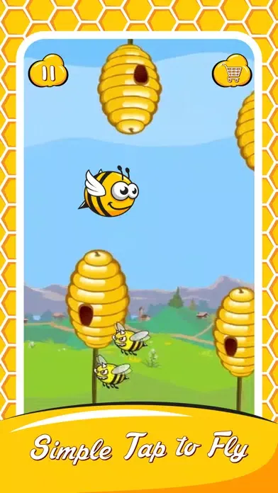 Capturas de tela do Flappy Flutter Bee