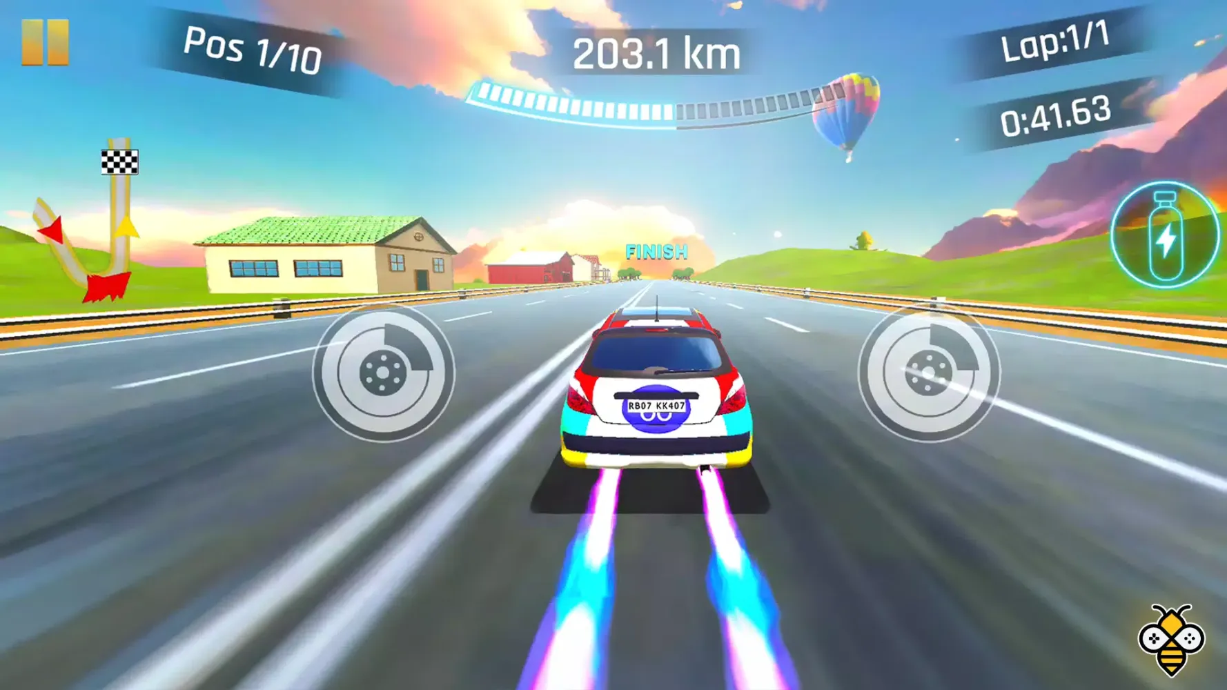 Tangkapan layar Master Racer