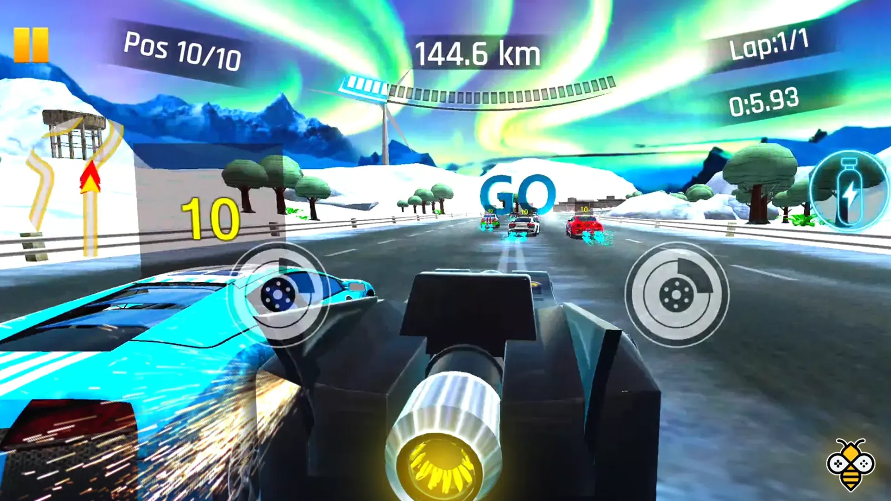 Tangkapan layar Master Racer