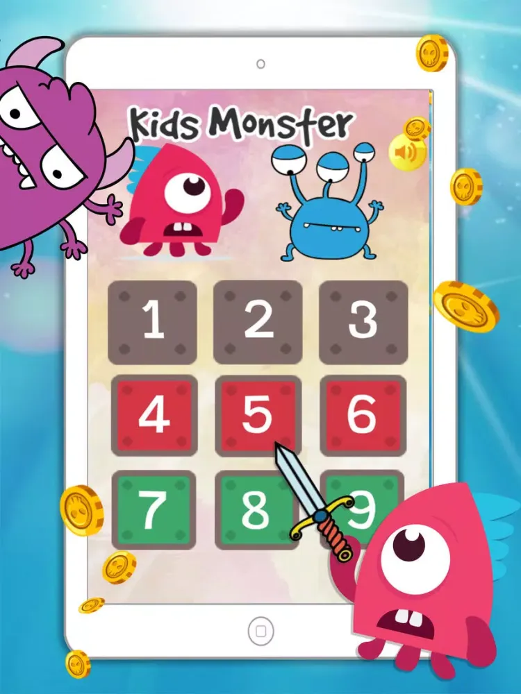 Captures d'écran de Cute Monster Find The Pairs iPad 