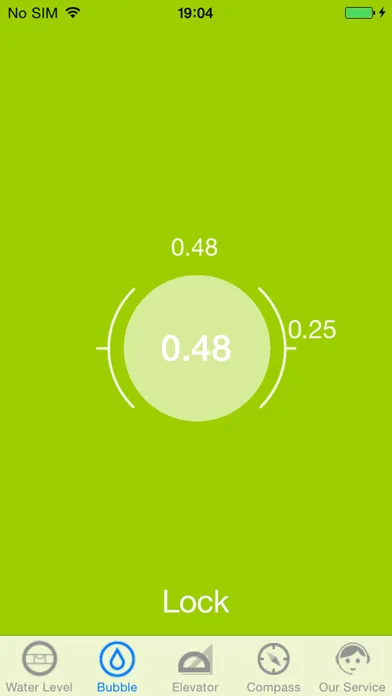 clinometer + water level + compass Screenshots