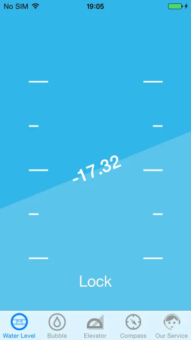 clinometer + water level + compass Screenshots