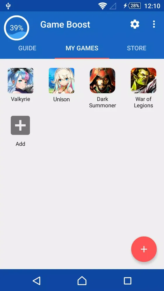 Capturas de pantalla de Game Boost Master