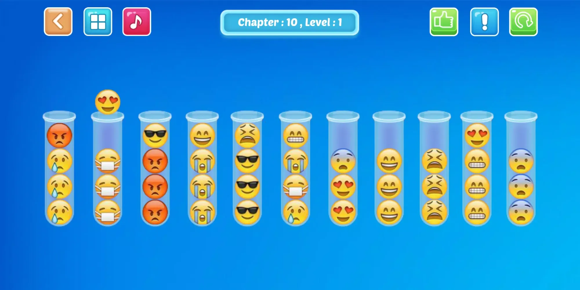 Emoji Sort Puzzle स्क्रीनशॉट