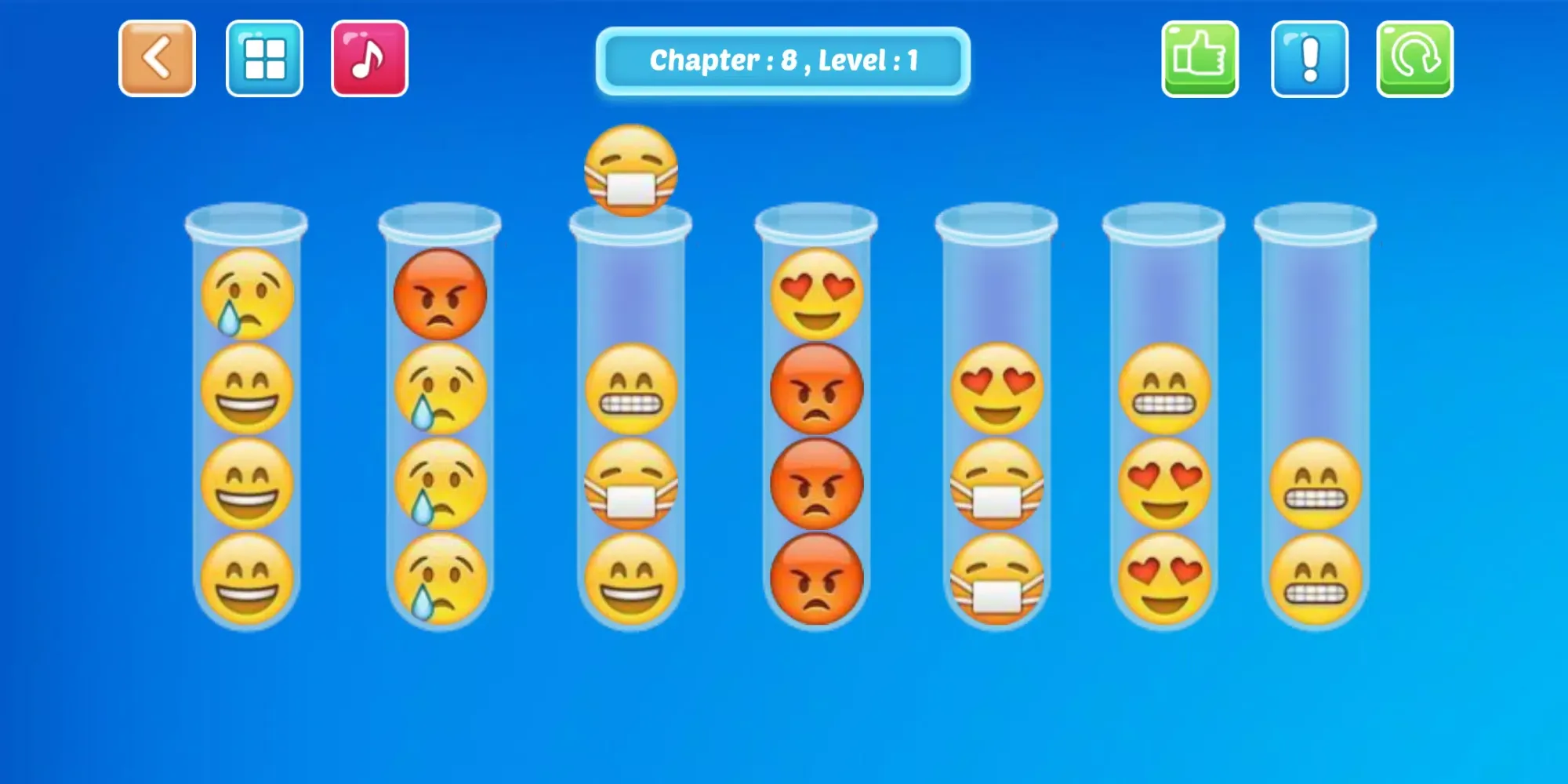Emoji Sort Puzzle स्क्रीनशॉट