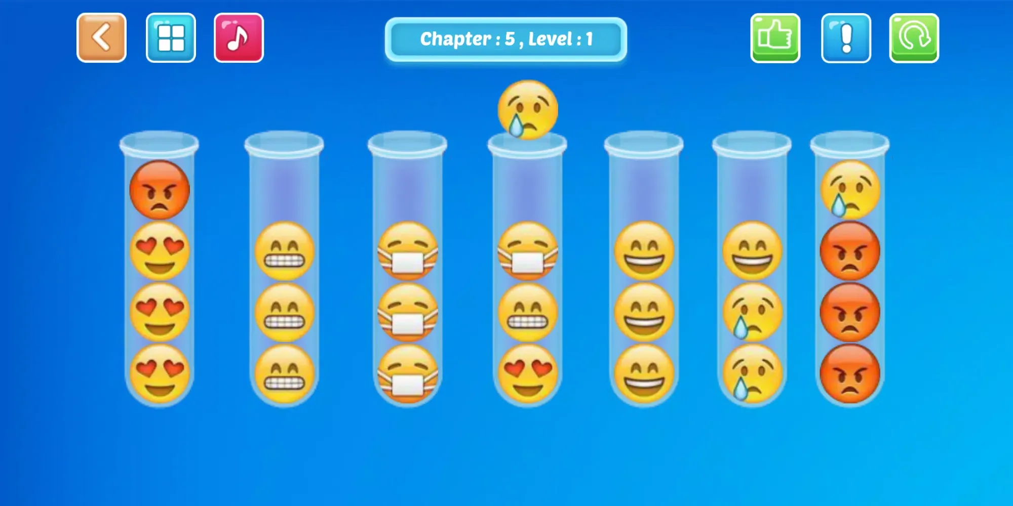 Emoji Sort Puzzle स्क्रीनशॉट