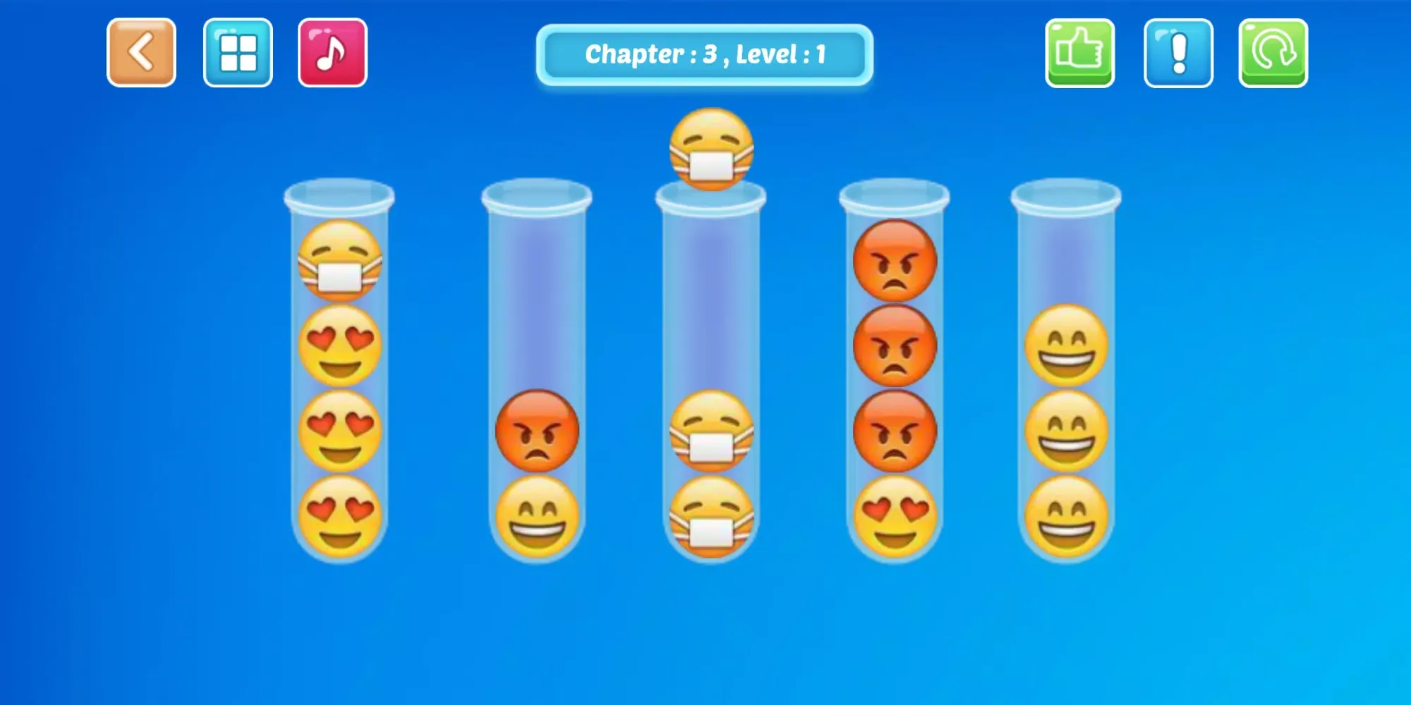 Emoji Sort Puzzle स्क्रीनशॉट