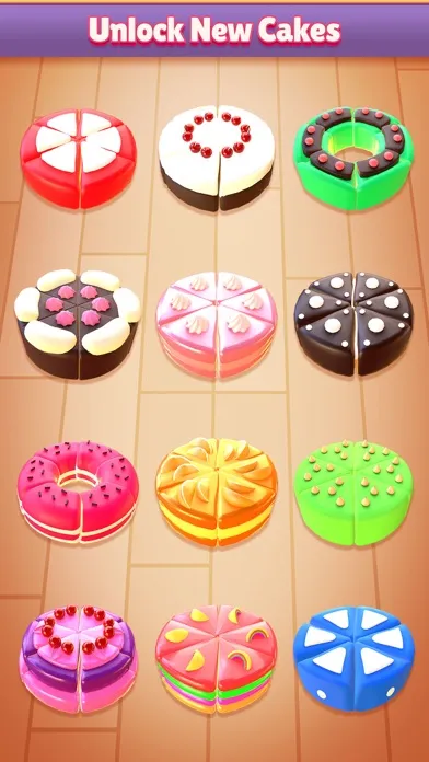 Ảnh chụp màn hình của Cake Sort Puzzle 3D