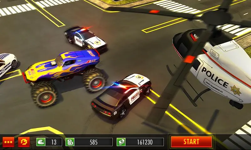 Police Chase Monster Car: City Cop Driver Escape Screenshots