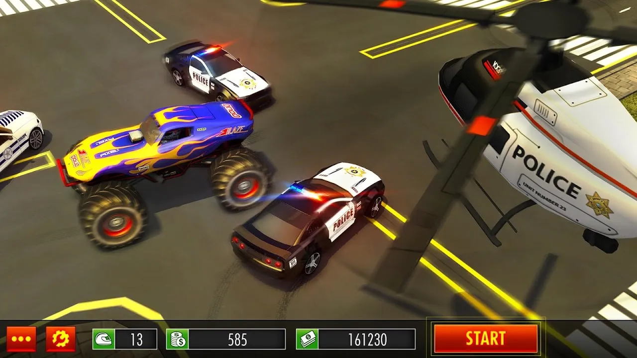Police Chase Monster Car: City Cop Driver Escape Screenshots