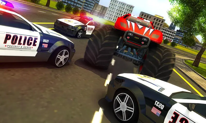Police Chase Monster Car: City Cop Driver Escape Screenshots