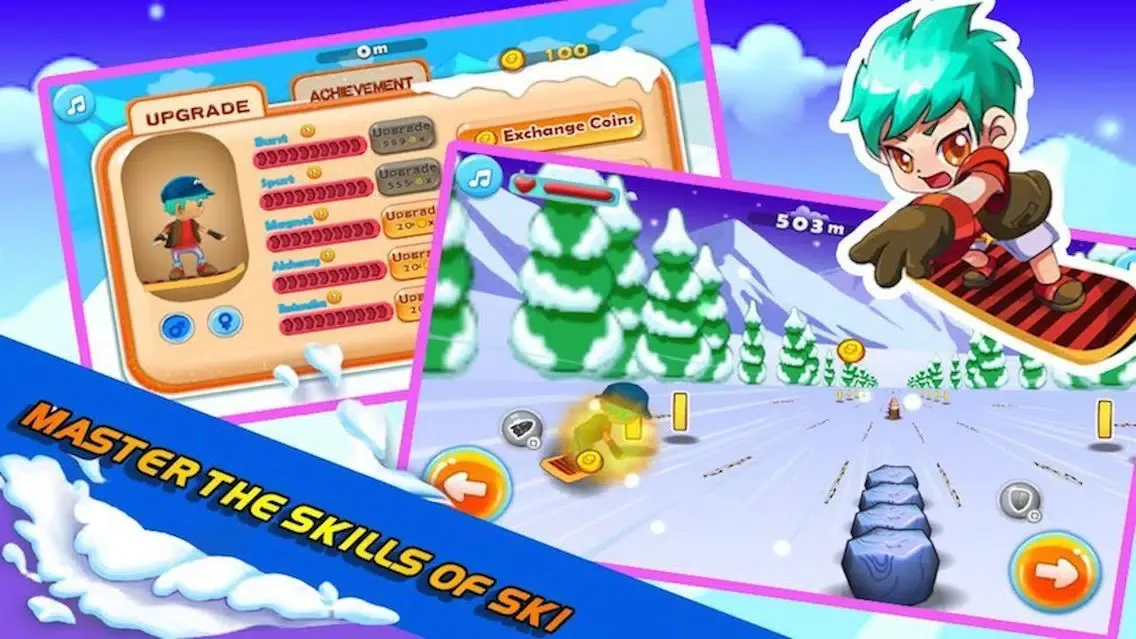 3D Ski Racing-Super Jumper Rush スクリーンショット